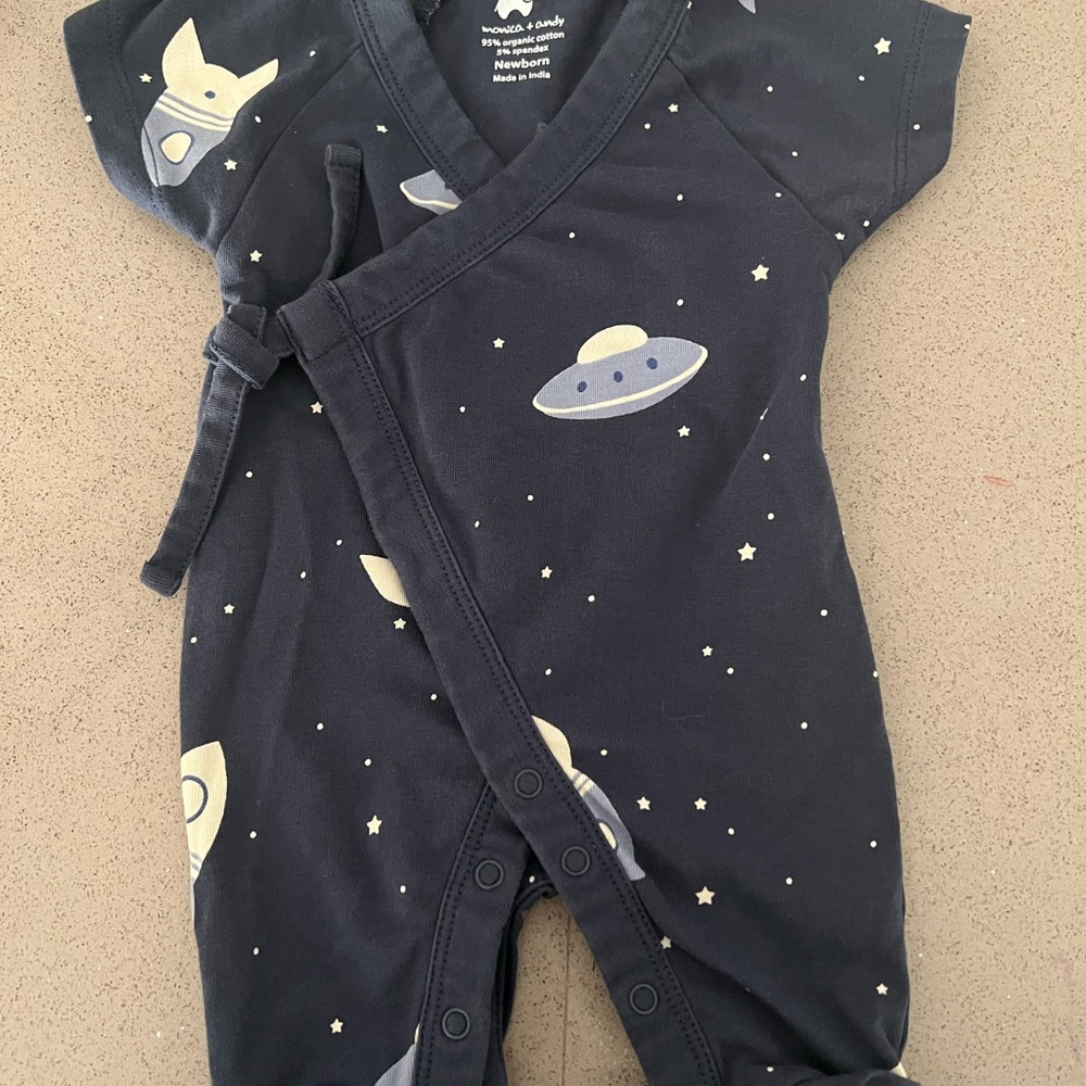 Monica + Andy Newborn Spaceship romper